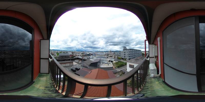 パノラマ画像バルコニー