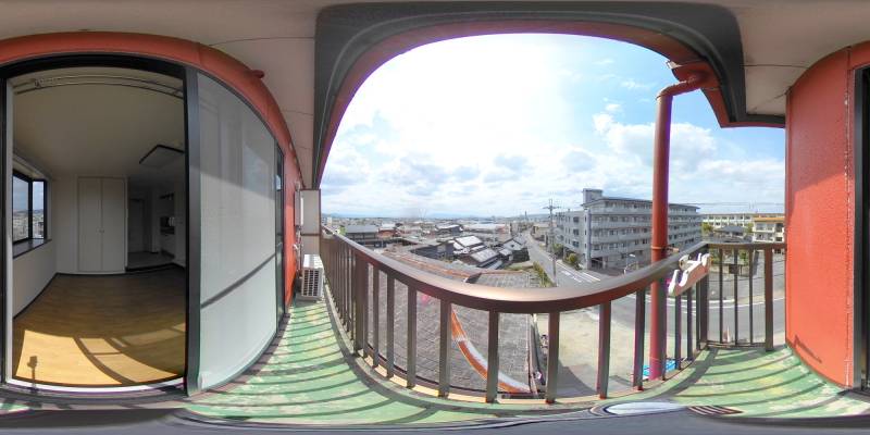 パノラマ画像バルコニー