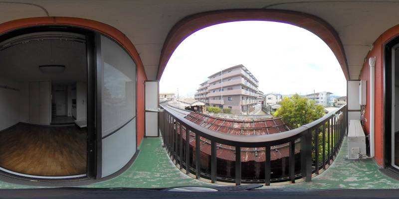 パノラマ画像バルコニー