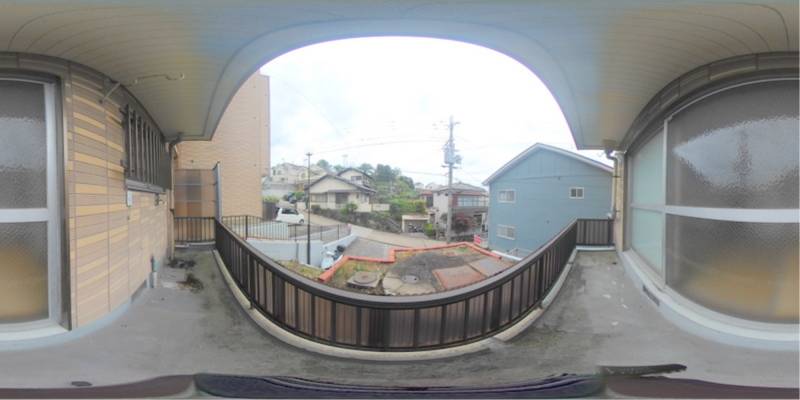パノラマ画像バルコニー