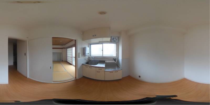 パノラマ画像キッチン