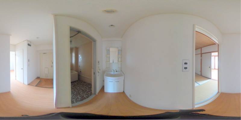 パノラマ画像洗面所