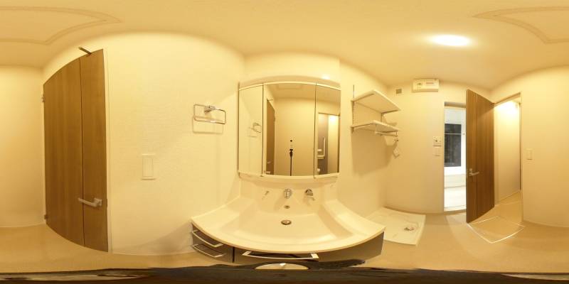 パノラマ画像洗面所