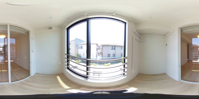 パノラマ画像バルコニー