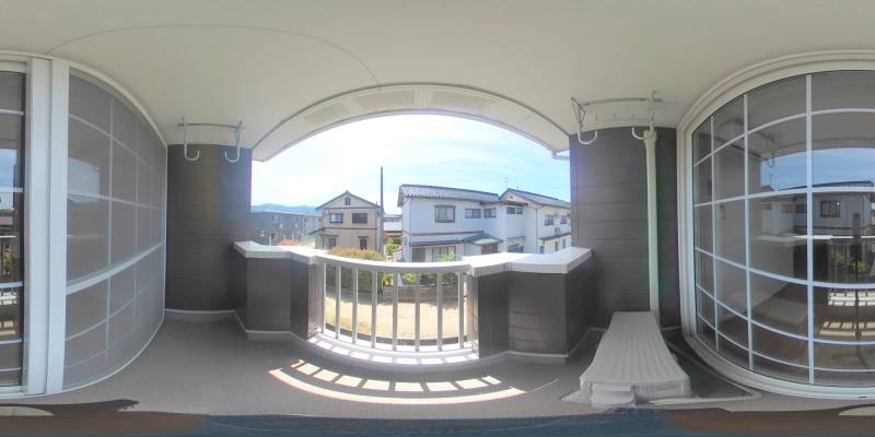 パノラマ画像バルコニー