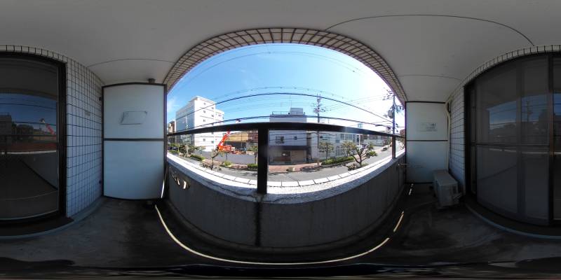 パノラマ画像バルコニー