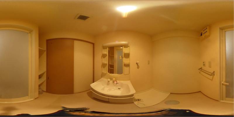 パノラマ画像洗面所