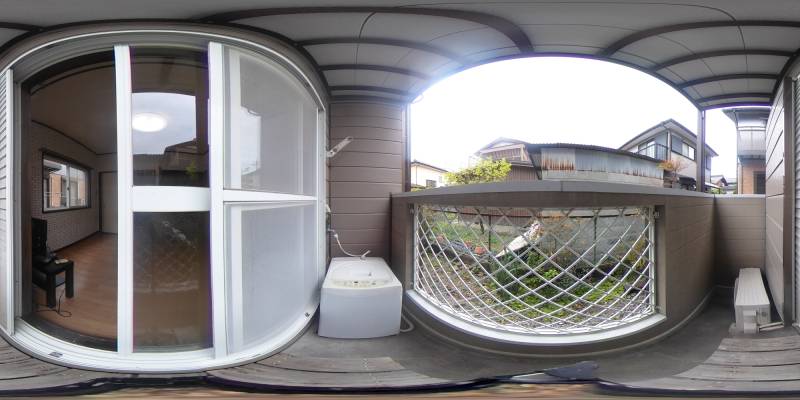 パノラマ画像バルコニー