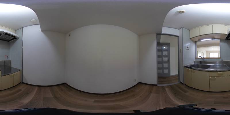 パノラマ画像キッチン