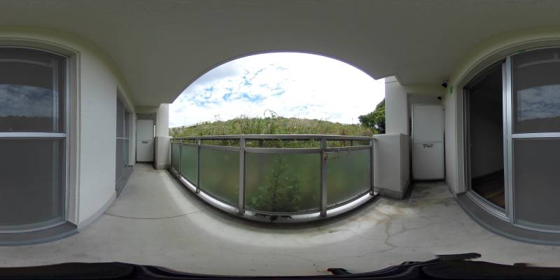 パノラマ画像バルコニー