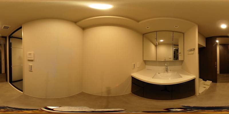 パノラマ画像洗面所