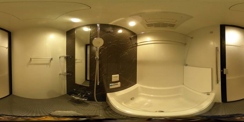 パノラマ画像バスルーム