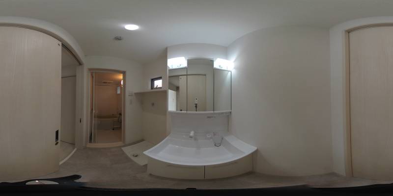 パノラマ画像洗面所