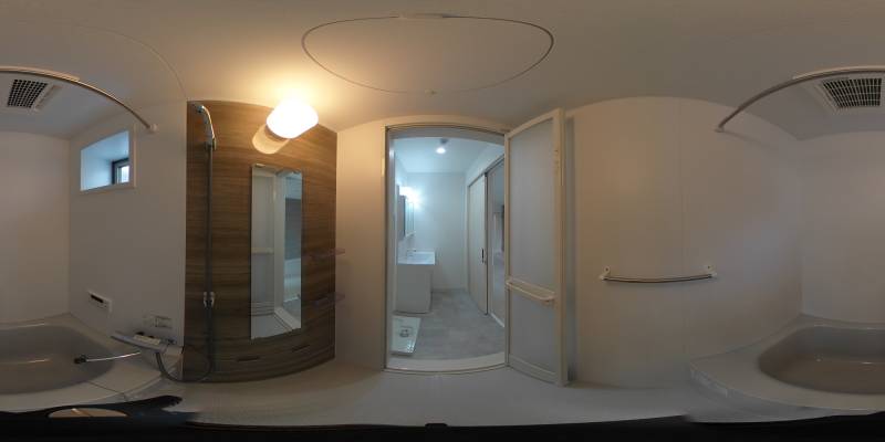 パノラマ画像バスルーム