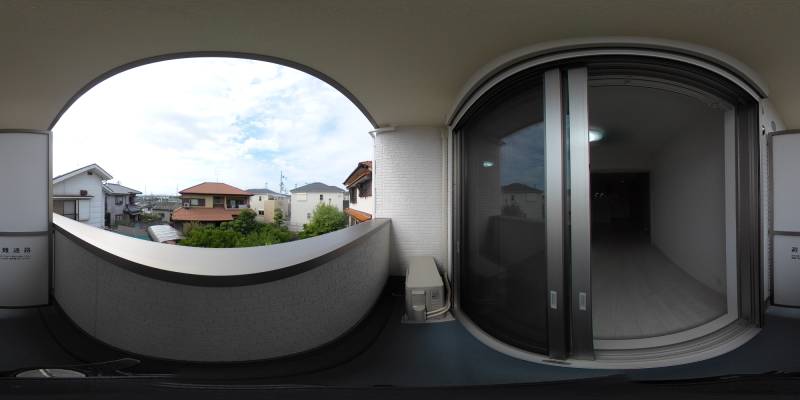 パノラマ画像バルコニー