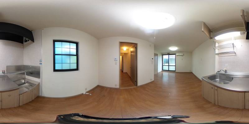 パノラマ画像キッチン