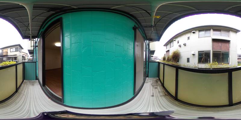 パノラマ画像バルコニー