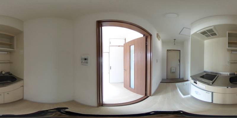 パノラマ画像キッチン