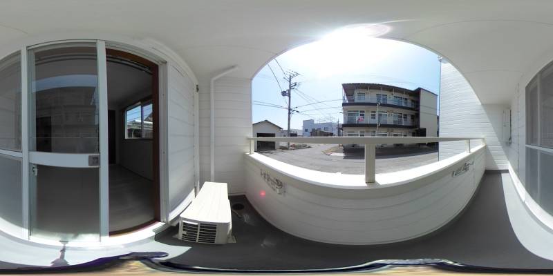 パノラマ画像バルコニー