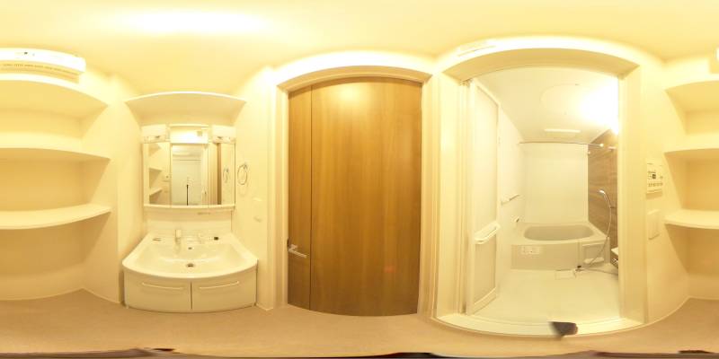 パノラマ画像洗面所