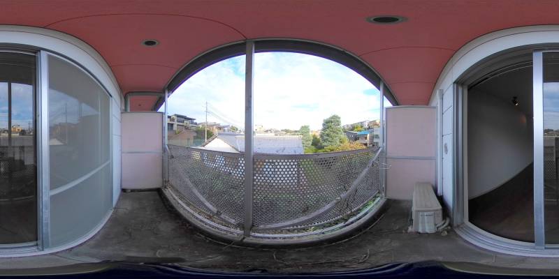 パノラマ画像バルコニー