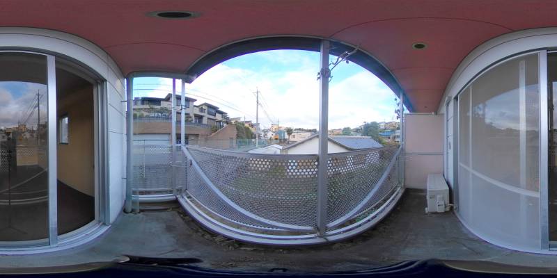 パノラマ画像バルコニー