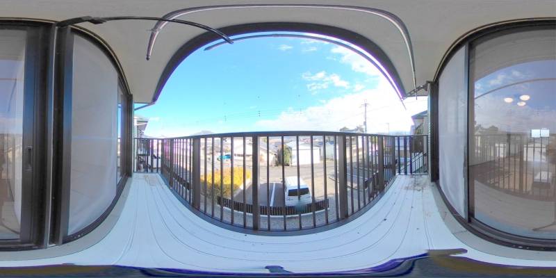 パノラマ画像バルコニー