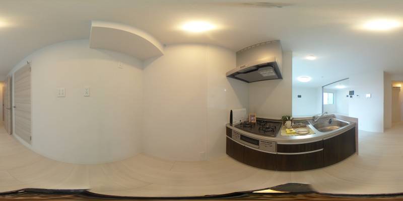 パノラマ画像キッチン