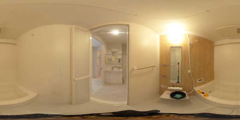 パノラマ画像バスルーム