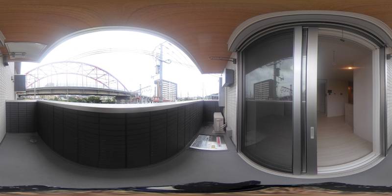 パノラマ画像バルコニー