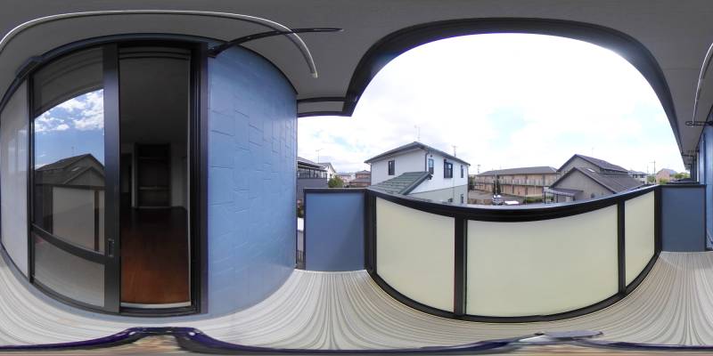 パノラマ画像バルコニー