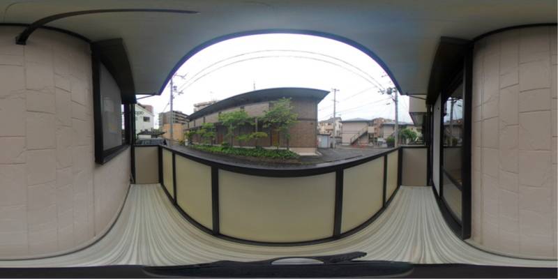 パノラマ画像バルコニー