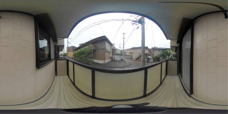 パノラマ画像バルコニー