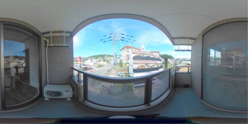 パノラマ画像バルコニー