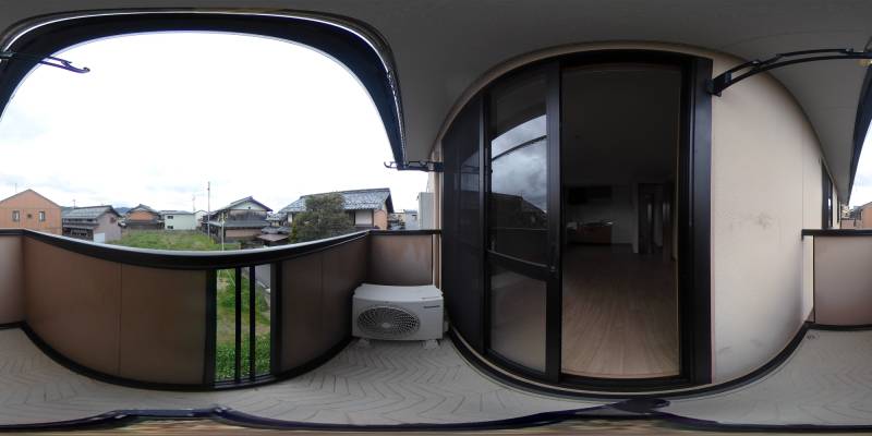 パノラマ画像バルコニー