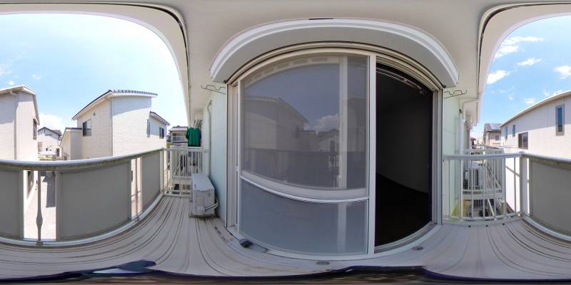 パノラマ画像バルコニー