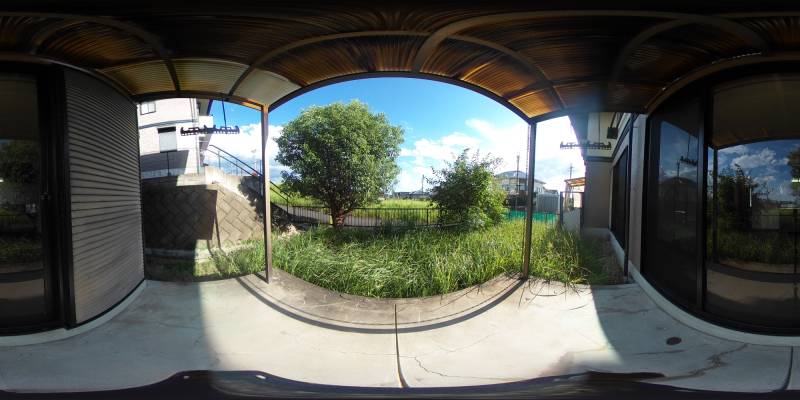 パノラマ画像バルコニー