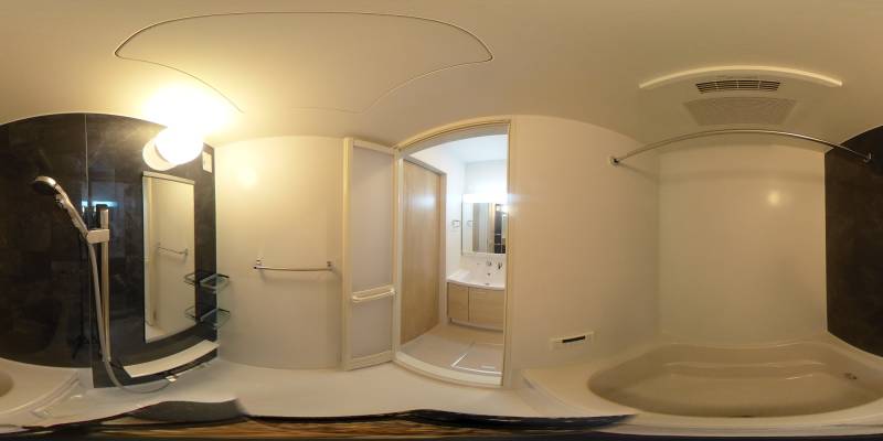 パノラマ画像バスルーム