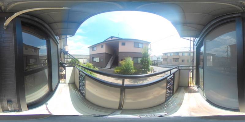 パノラマ画像バルコニー