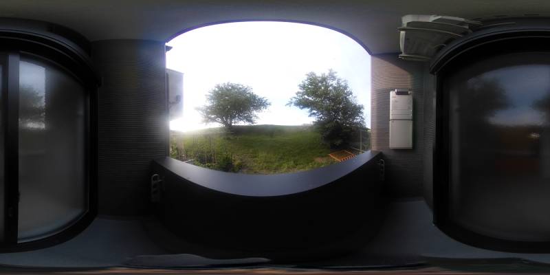 パノラマ画像バルコニー