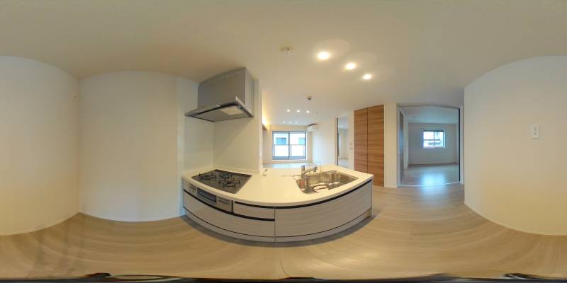 パノラマ画像キッチン