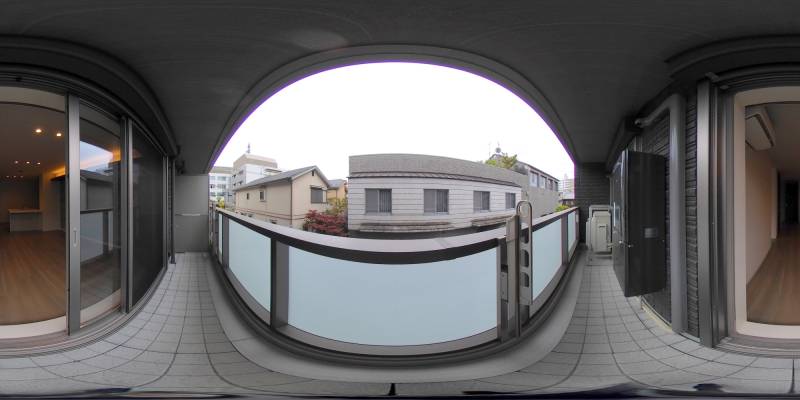 パノラマ画像バルコニー