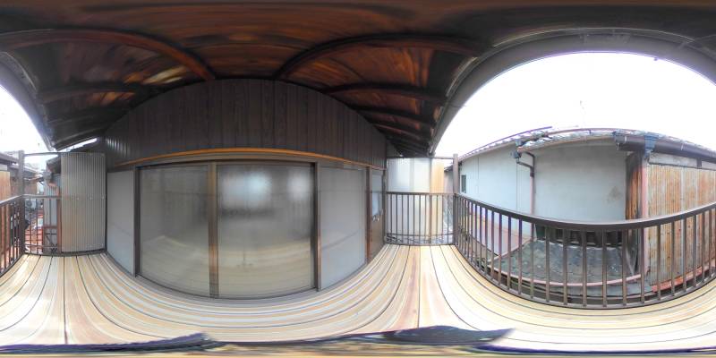 パノラマ画像バルコニー