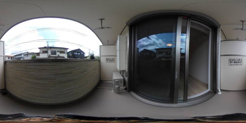 パノラマ画像バルコニー