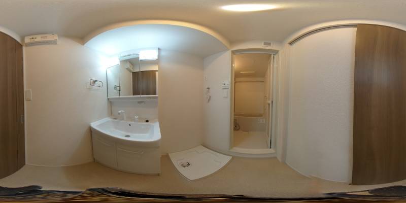 パノラマ画像洗面所