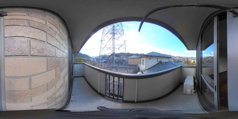 パノラマ画像バルコニー