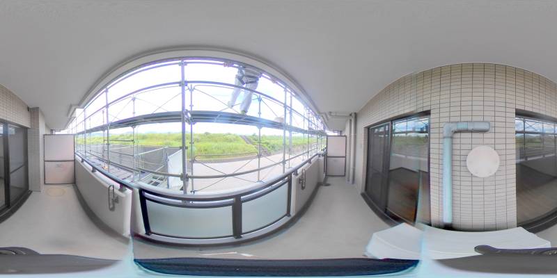 パノラマ画像バルコニー