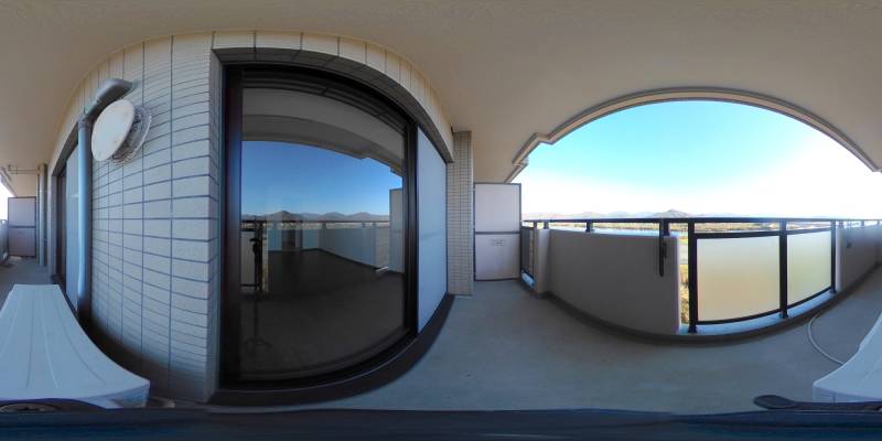 パノラマ画像バルコニー