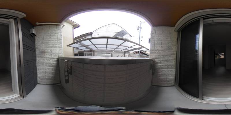 パノラマ画像バルコニー