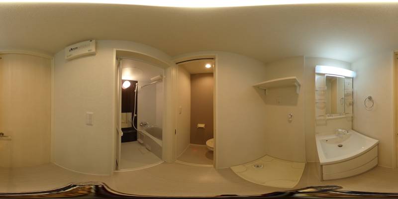 パノラマ画像洗面所